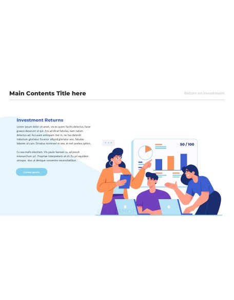 Return on Investment (ROI) ppt template ppt