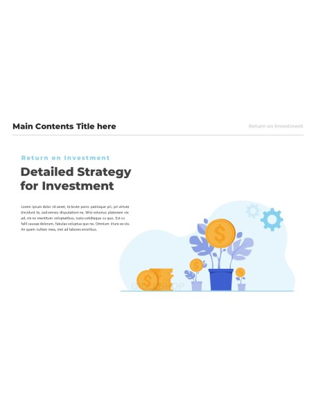 Return on Investment (ROI) ppt template ppt