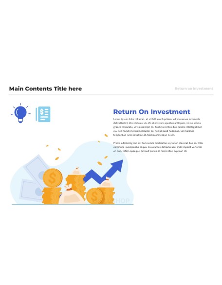 Return on Investment (ROI) ppt template ppt