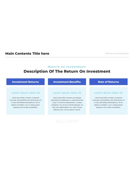 Return on Investment (ROI) ppt template ppt