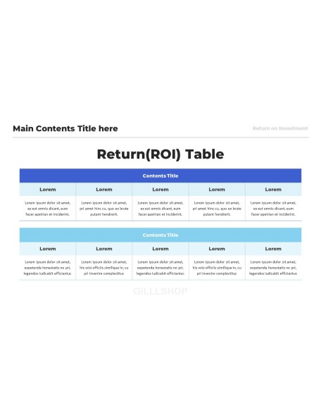 Return on Investment (ROI) ppt template ppt