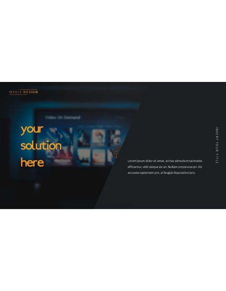 Media Simple PowerPoint Template Design