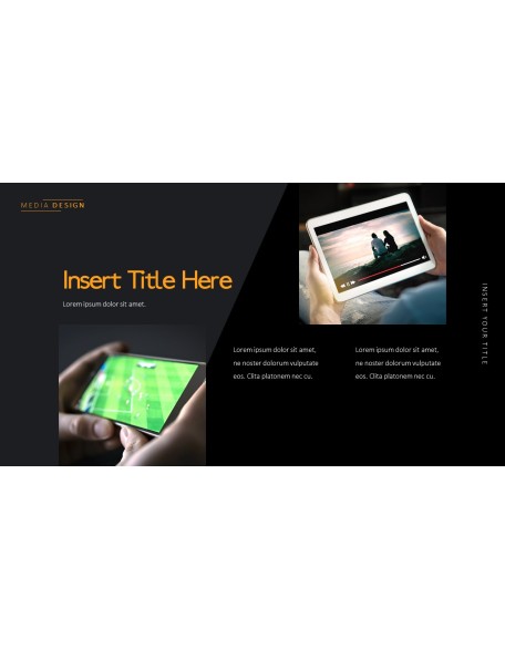 Media Simple PowerPoint Template Design