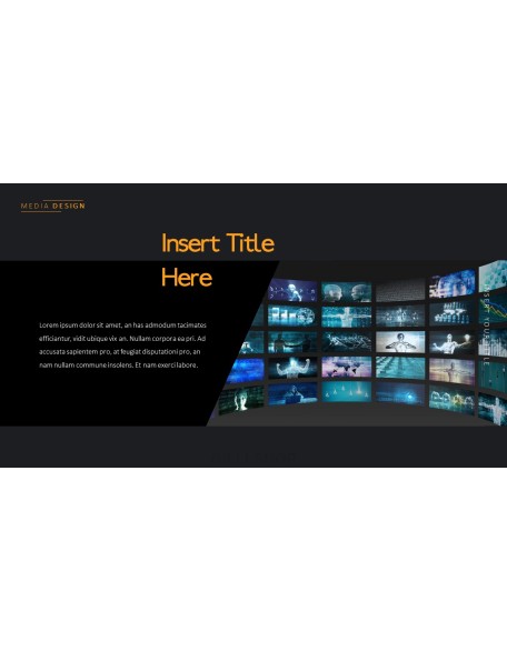 Media Simple PowerPoint Template Design