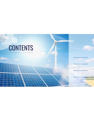 Renewable Energy Presentation Format