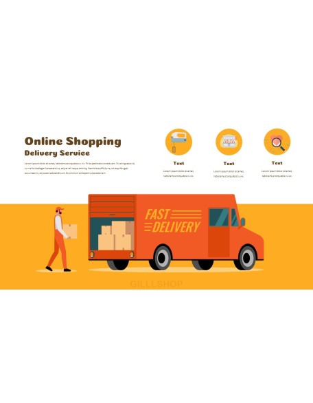 Online Shopping powerpoint themes