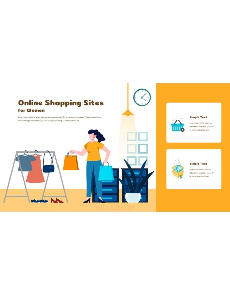 Online Shopping powerpoint themes