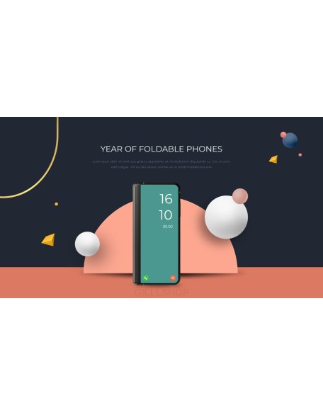 Best Foldable Phones presentation slide design