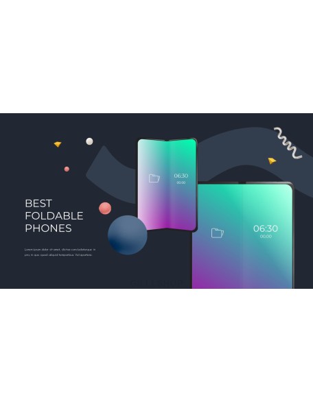 Best Foldable Phones presentation slide design