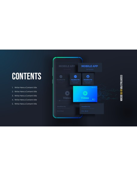 Essentials for UI/UX Design PowerPoint Presentation Design