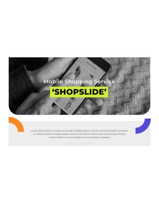 Mobile Service Proposal (Shopping App) Theme PT Templates