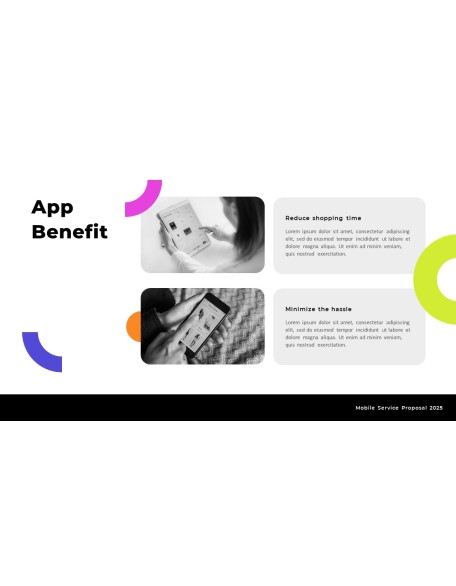 Mobile Service Proposal (Shopping App) Theme PT Templates