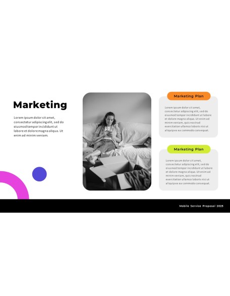 Mobile Service Proposal (Shopping App) Theme PT Templates