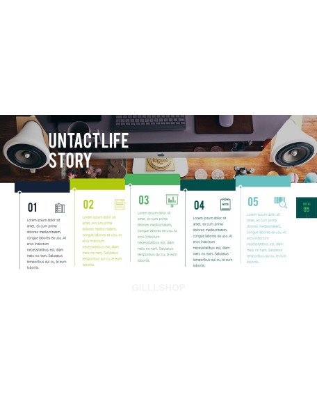 Untact Life Presentation Templates Design