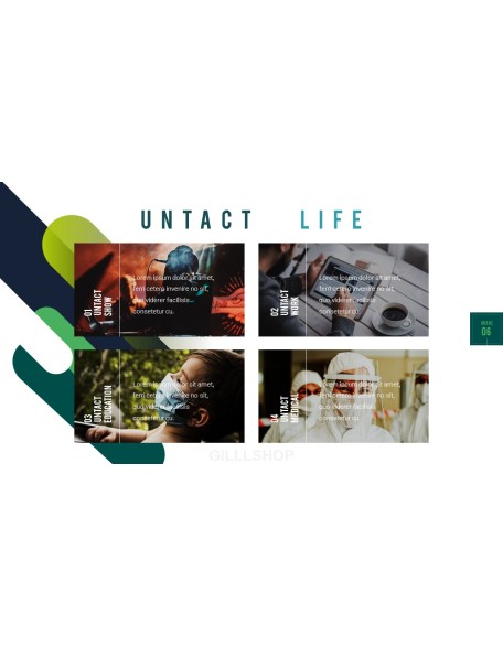 Untact Life Presentation Templates Design