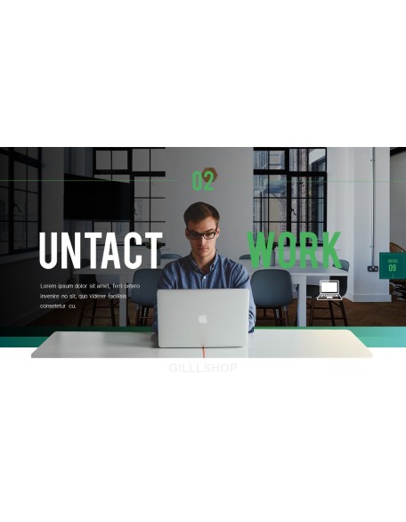 Untact Life Presentation Templates Design