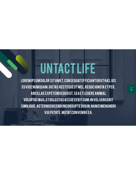 Untact Life Presentation Templates Design