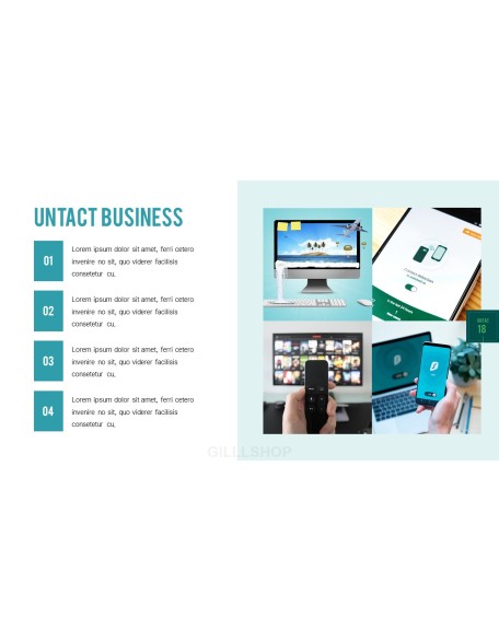 Untact Life Presentation Templates Design