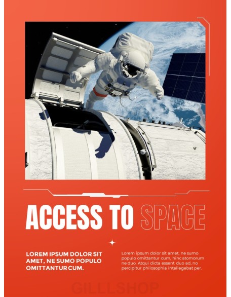 Astronaut Access to Space designs for powerpoint