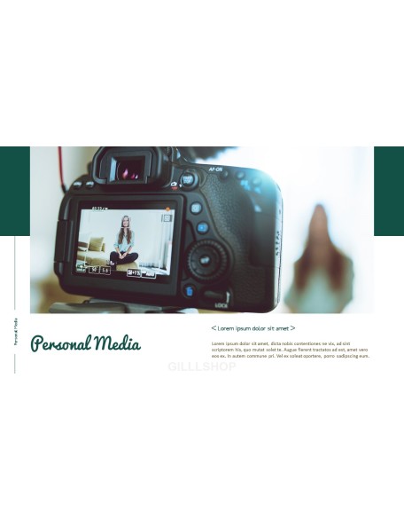 Personal Media Theme PPT Templates