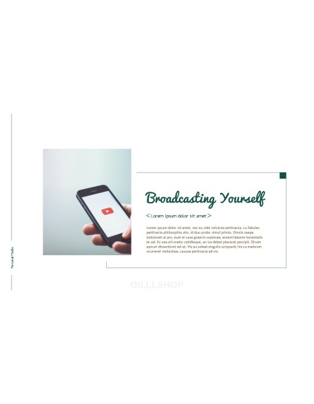 Personal Media Theme PPT Templates