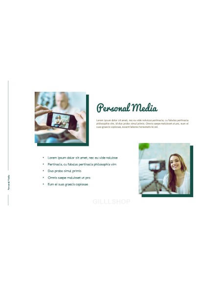 Personal Media Theme PPT Templates