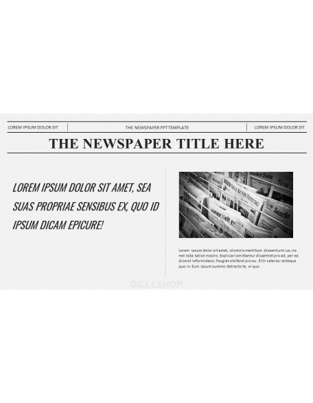 Newspaper Proposal Presentation Templates