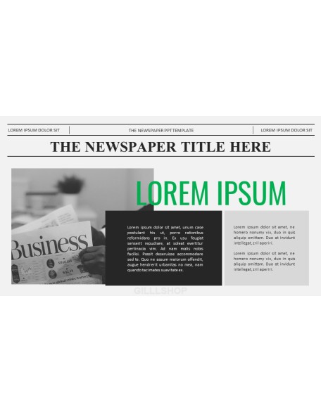 Newspaper Proposal Presentation Templates