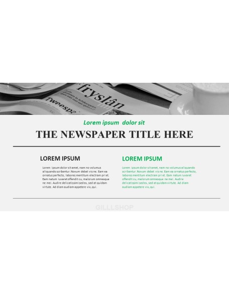 Newspaper Proposal Presentation Templates