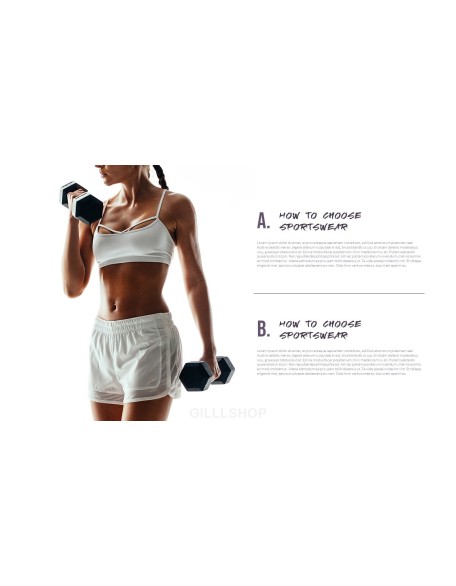 Women's Sports Wear Modern PPT Templates