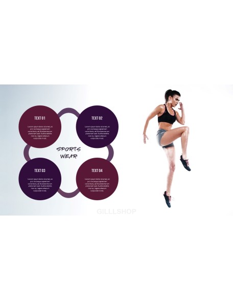 Women's Sports Wear Modern PPT Templates