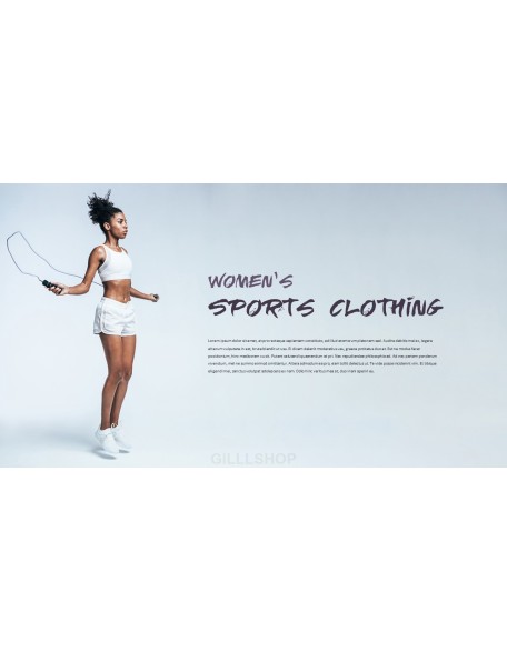 Women's Sports Wear Modern PPT Templates