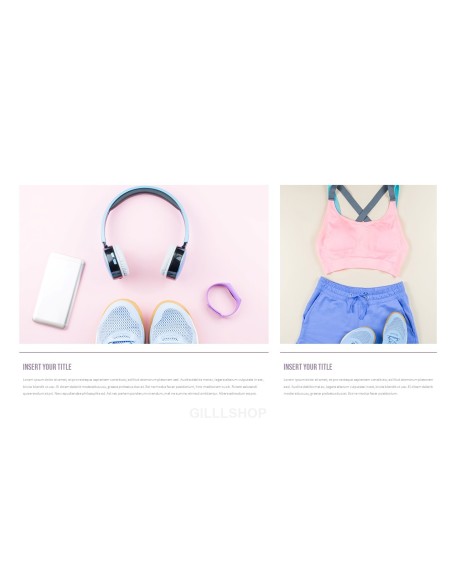 Women's Sports Wear Modern PPT Templates