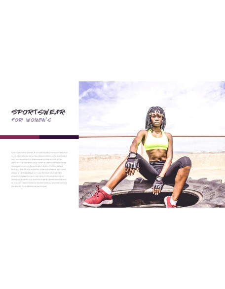 Women's Sports Wear Modern PPT Templates