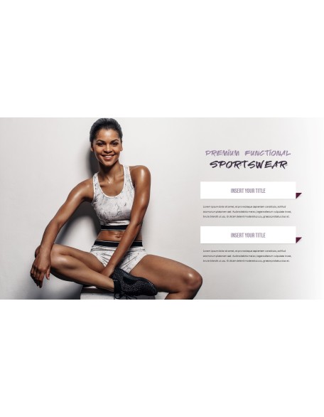 Women's Sports Wear Modern PPT Templates