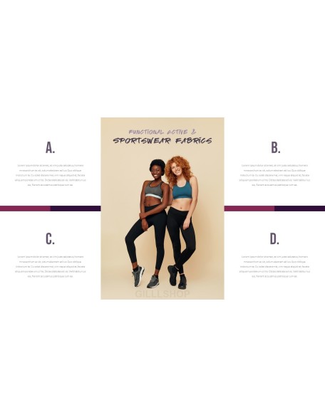 Women's Sports Wear Modern PPT Templates