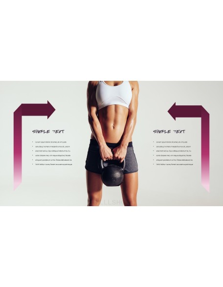 Women's Sports Wear Modern PPT Templates