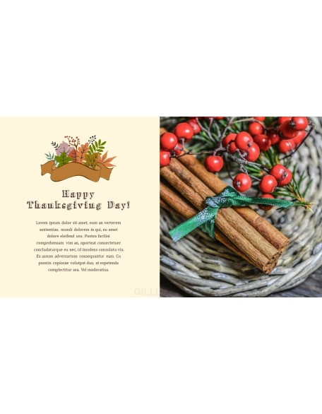 Thanksgiving Day Theme PT Templates