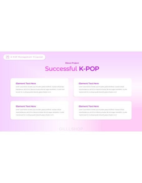 K-POP Entertainment Management Interactive PPT