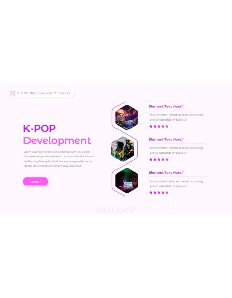 K-POP Entertainment Management Interactive PPT