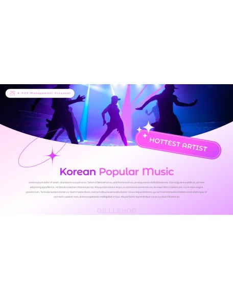 K-POP Entertainment Management Interactive PPT