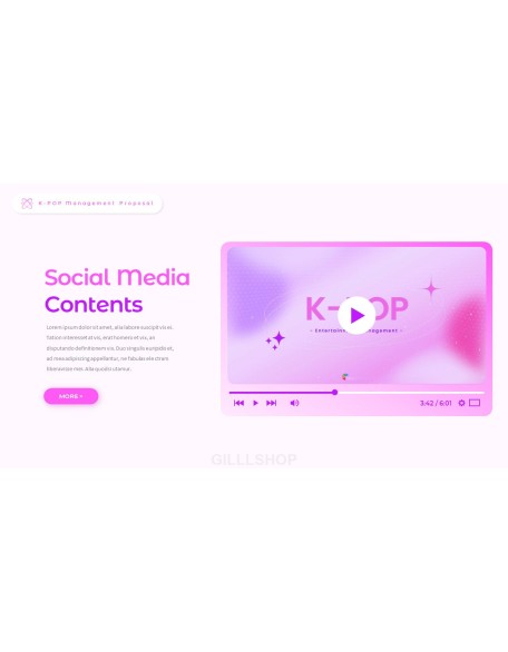 K-POP Entertainment Management Interactive PPT