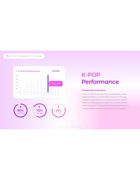 K-POP Entertainment Management Interactive PPT