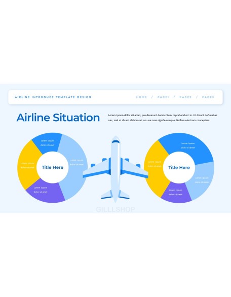 Airline business presentation template