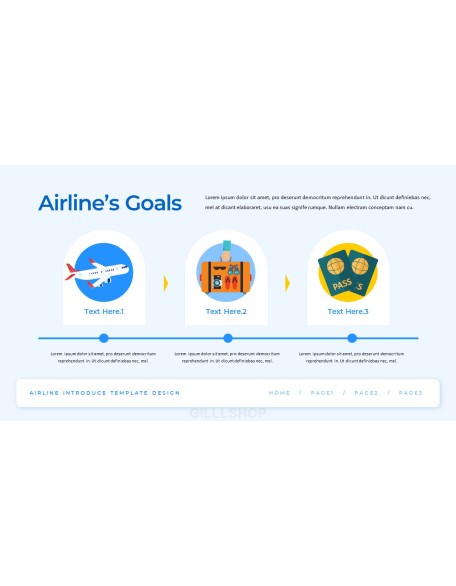 Airline business presentation template