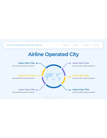 Airline business presentation template