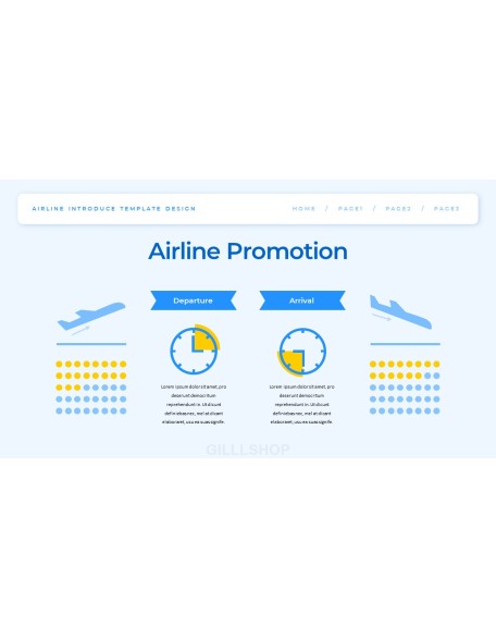 Airline business presentation template