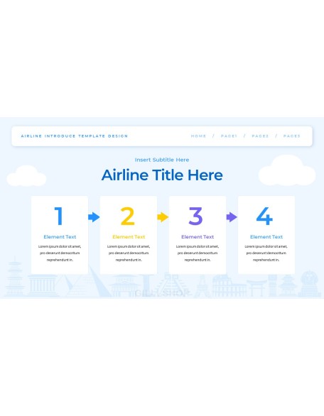 Airline business presentation template