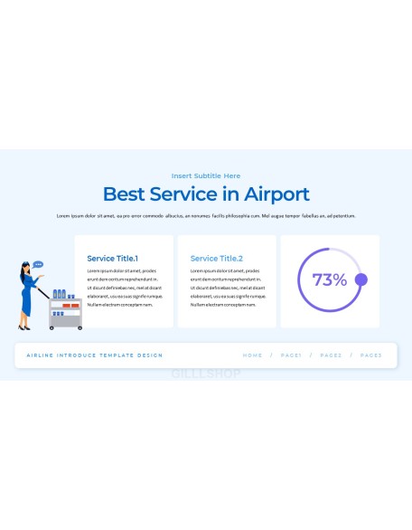 Airline business presentation template