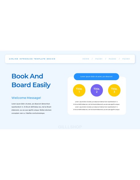 Airline business presentation template